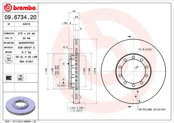 AP 44015 - Əyləc Diski furqanavto.az