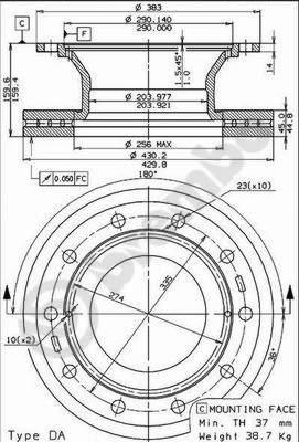 AP 44039 - Əyləc Diski furqanavto.az