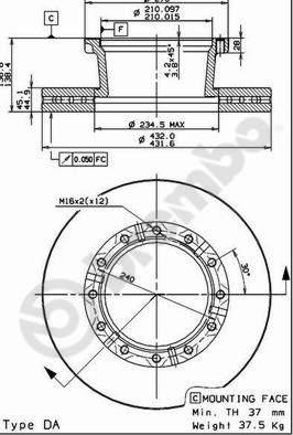 AP 44025 - Əyləc Diski furqanavto.az