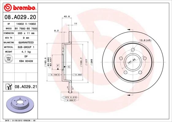 AP 14902 V - Əyləc Diski furqanavto.az