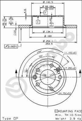 AP 14412 - Əyləc Diski furqanavto.az