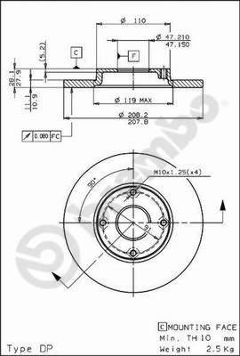 AP 14507 - Əyləc Diski furqanavto.az