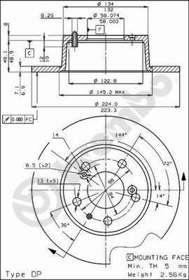 AP 14096 - Əyləc Diski furqanavto.az