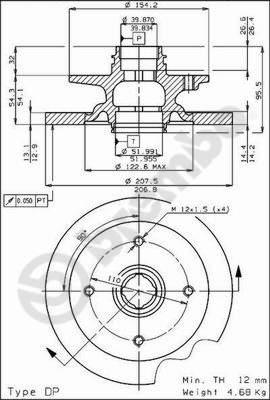 AP 14098 - Əyləc Diski furqanavto.az