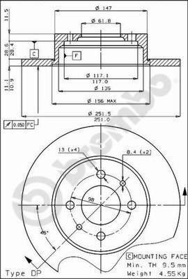 AP 14086 - Əyləc Diski furqanavto.az