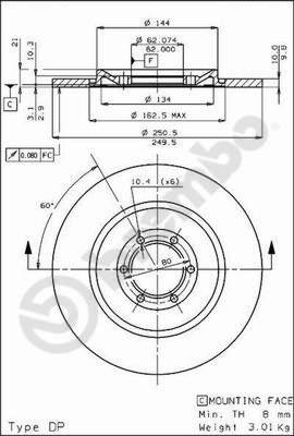 AP 14031 - Əyləc Diski furqanavto.az