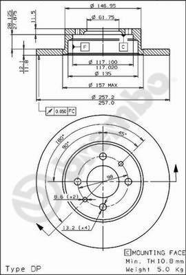 AP 14107 - Əyləc Diski furqanavto.az