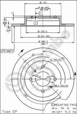 AP 14301 - Əyləc Diski furqanavto.az