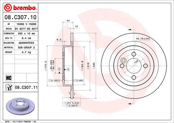 AP 15085 V - Əyləc Diski furqanavto.az