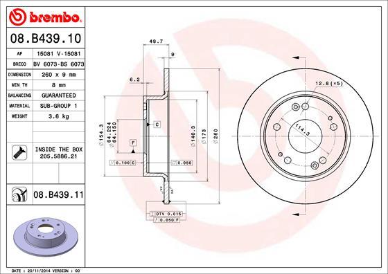 AP 15081 V - Əyləc Diski furqanavto.az