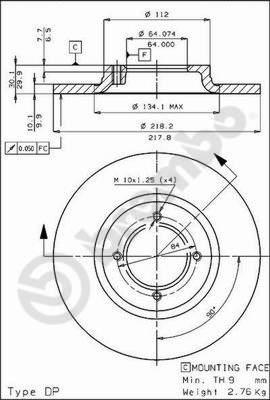 AP 10080 - Əyləc Diski furqanavto.az