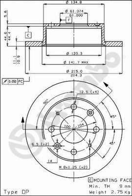 AP 10140 - Əyləc Diski furqanavto.az