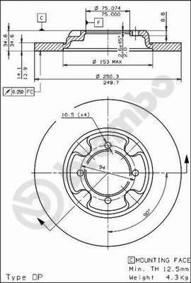 AP 10309 - Əyləc Diski furqanavto.az