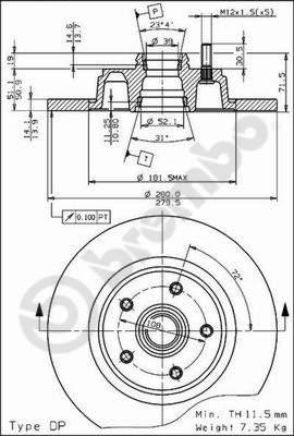 AP 10252 - Əyləc Diski furqanavto.az