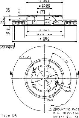 AP 24923 V - Əyləc Diski furqanavto.az