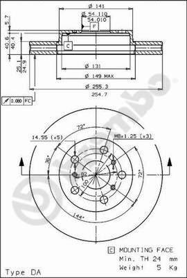 AP 24430 - Əyləc Diski furqanavto.az