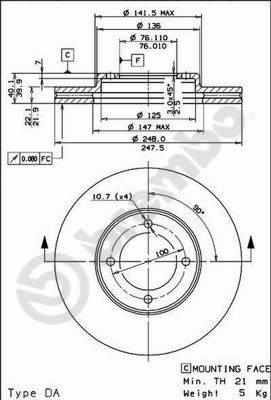 AP 24422 - Əyləc Diski furqanavto.az