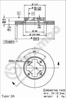 AP 24539 - Əyləc Diski furqanavto.az