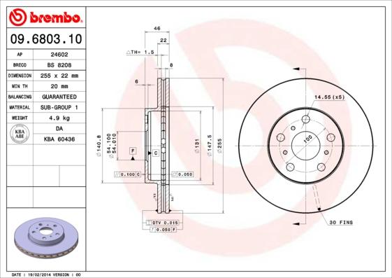 AP 24602 - Əyləc Diski furqanavto.az