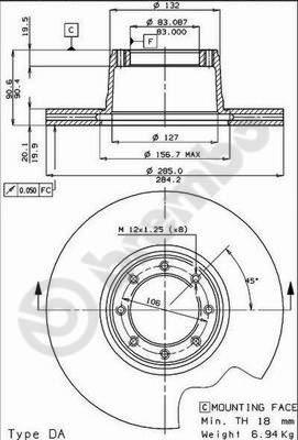 AP 24147 - Əyləc Diski furqanavto.az