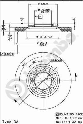 AP 24258 - Əyləc Diski furqanavto.az