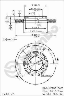 AP 24261 - Əyləc Diski furqanavto.az