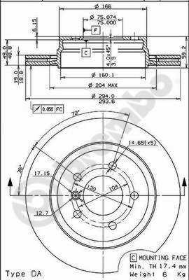 AP 24749 V - Əyləc Diski furqanavto.az