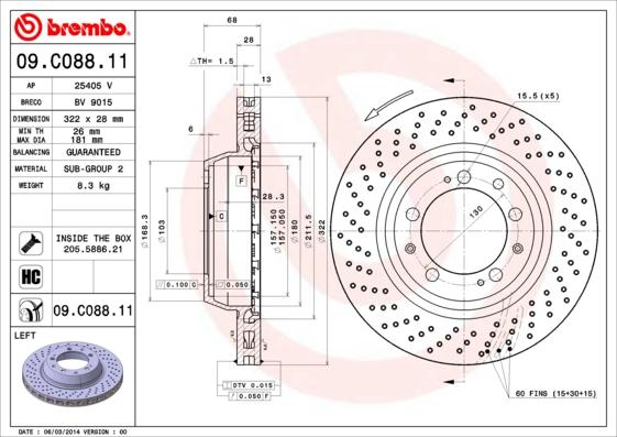 AP 25405 V - Əyləc Diski furqanavto.az