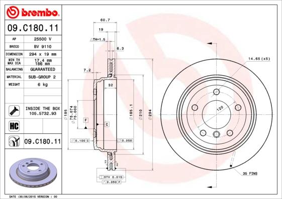 AP 25500 V - Əyləc Diski furqanavto.az