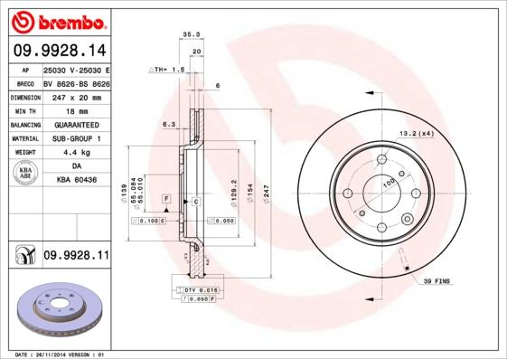 AP 25030 E - Əyləc Diski furqanavto.az