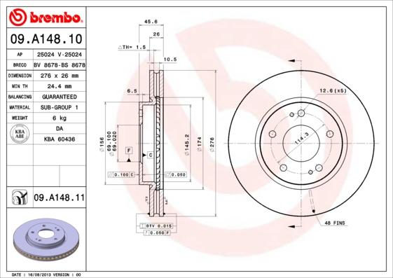 AP 25024 V - Əyləc Diski furqanavto.az