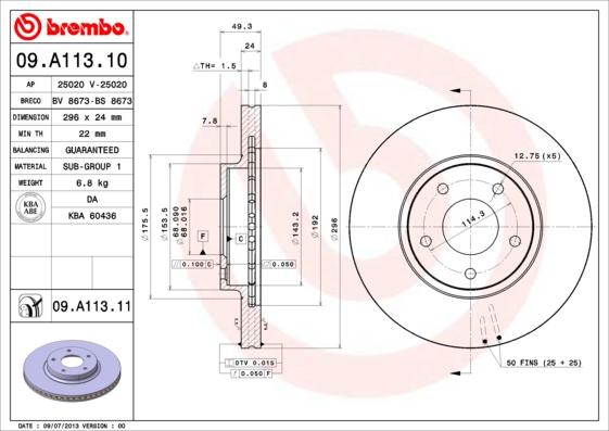 AP 25020 V - Əyləc Diski furqanavto.az