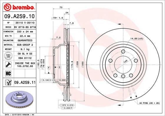 AP 25110 V - Əyləc Diski furqanavto.az