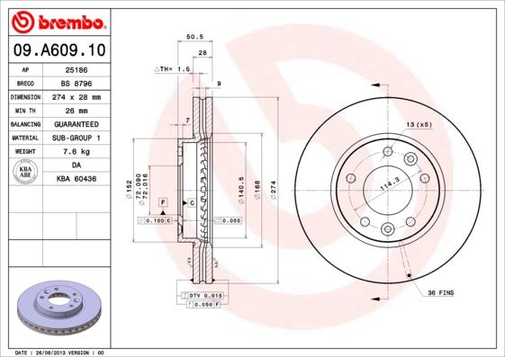 AP 25186 - Əyləc Diski furqanavto.az