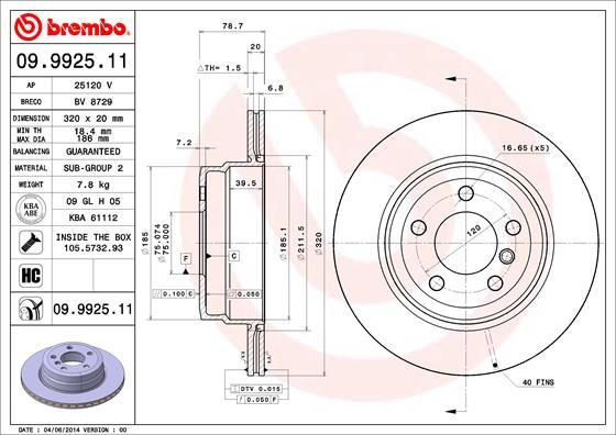 AP 25120 V - Əyləc Diski furqanavto.az