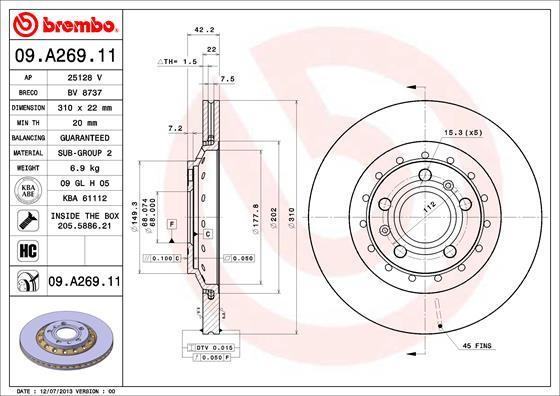 AP 25128 V - Əyləc Diski furqanavto.az