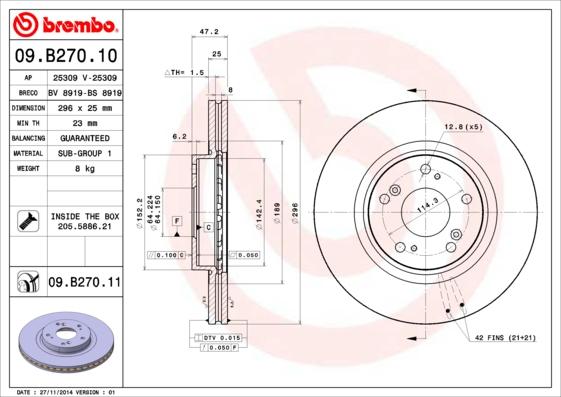 AP 25309 V - Əyləc Diski furqanavto.az