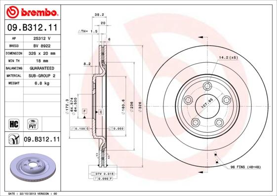 AP 25312 V - Əyləc Diski furqanavto.az