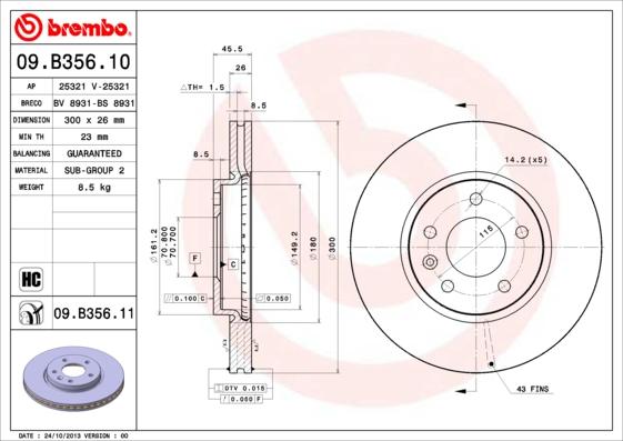 AP 25321 V - Əyləc Diski furqanavto.az