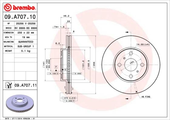 AP 25256 V - Əyləc Diski furqanavto.az