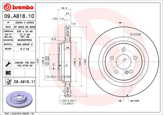 AP 25252 V - Əyləc Diski furqanavto.az