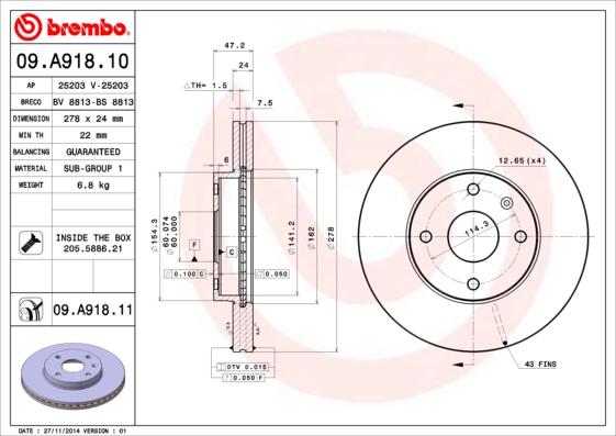 AP 25203 - Əyləc Diski furqanavto.az