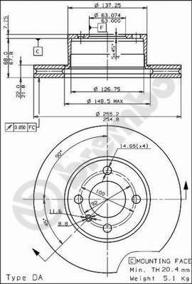 AP 20054 - Əyləc Diski furqanavto.az