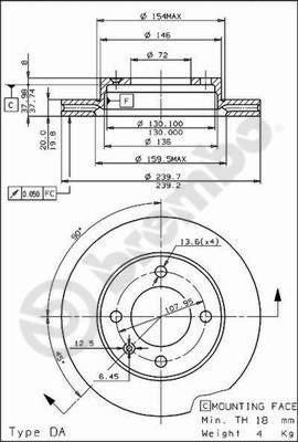 AP 20206 - Əyləc Diski furqanavto.az