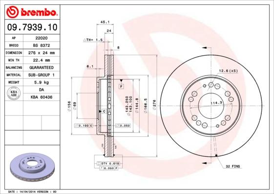 AP 22020 - Əyləc Diski furqanavto.az