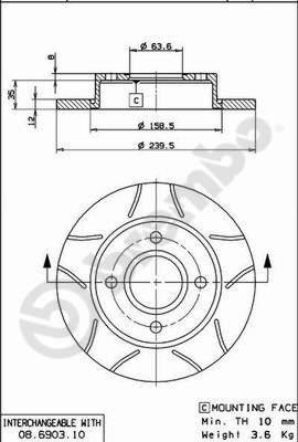 AP X 14672 - Əyləc Diski furqanavto.az