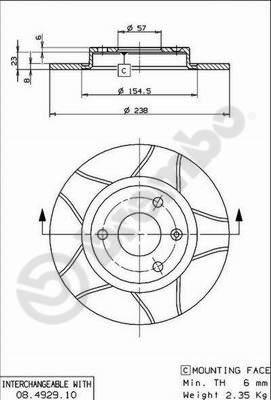 AP X 14128 - Əyləc Diski furqanavto.az