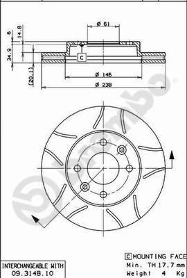 AP X 24156 - Əyləc Diski furqanavto.az