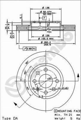 AP X 24796 - Əyləc Diski furqanavto.az