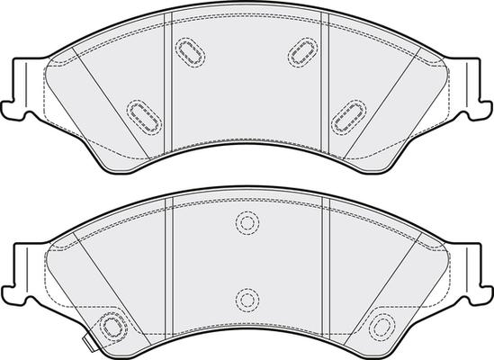 TRW Engine Component GDB2005 - Əyləc altlığı dəsti, əyləc diski furqanavto.az